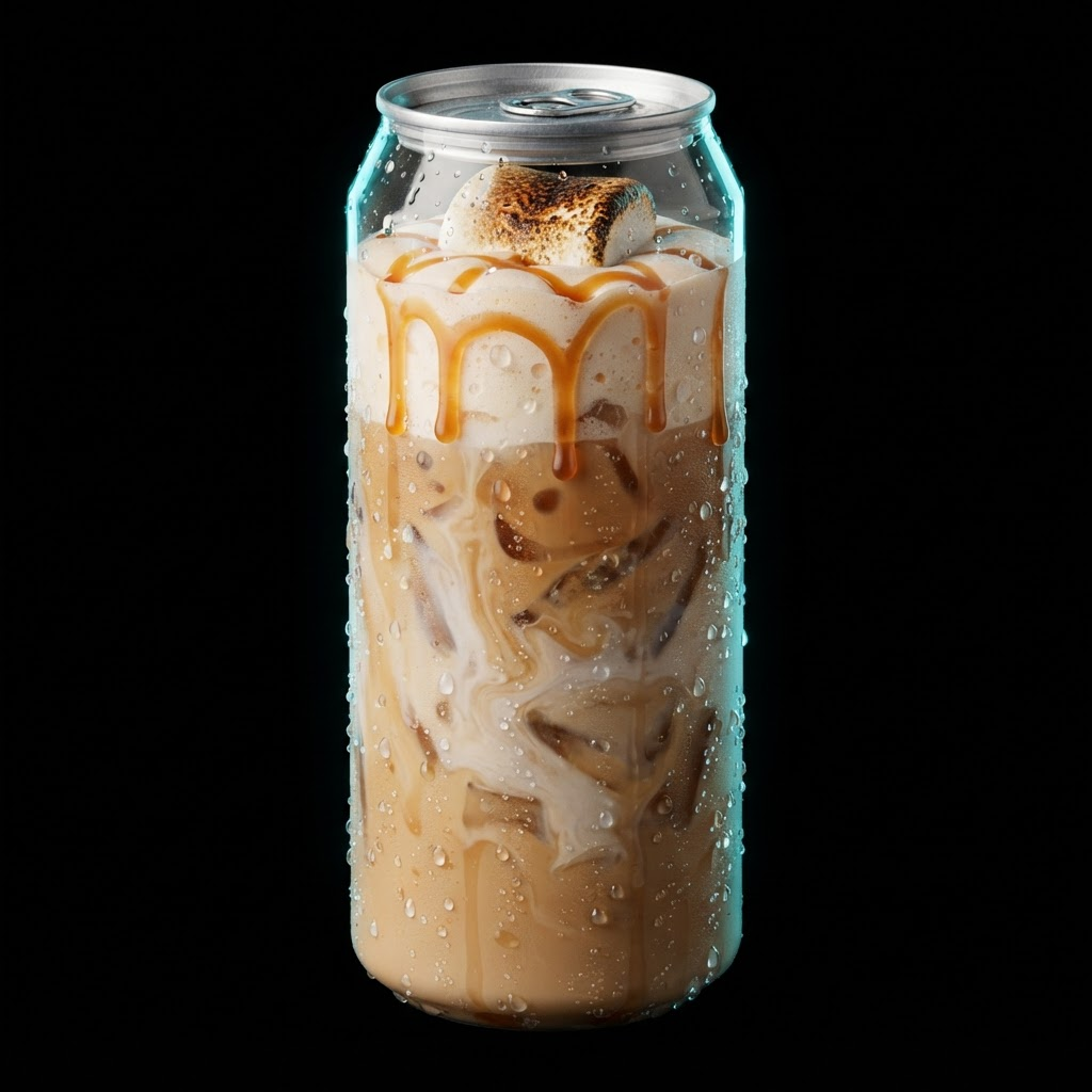 Coco Loco — Coffee with coconut, toasted marshmallow & white chocolate, a toasted marshmallow cold foam and a caramel drizzle.