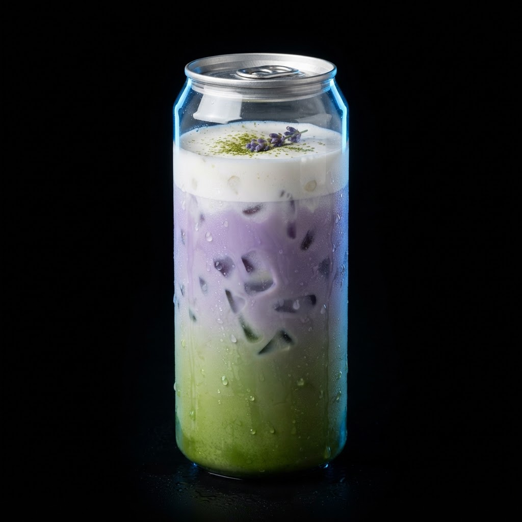 Sweater Weather — Matcha with lavender & vanilla and a white chocolate cold foam.